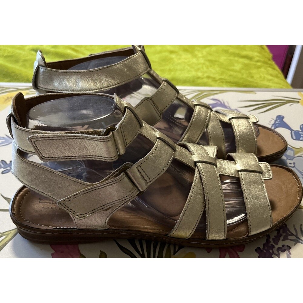 Clarks Artisan Women's Sarla Choir Sandal Size US 10, EU 41.5 #14885 Champagne